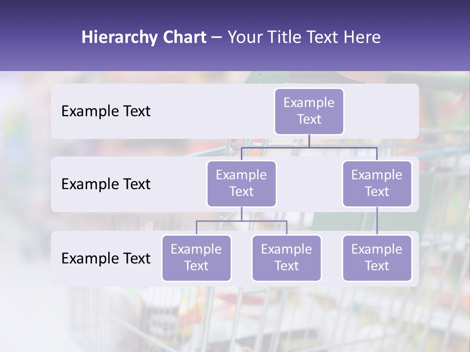 A Person Pushing A Shopping Cart In A Grocery Store PowerPoint Template