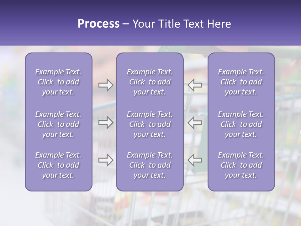 A Person Pushing A Shopping Cart In A Grocery Store PowerPoint Template