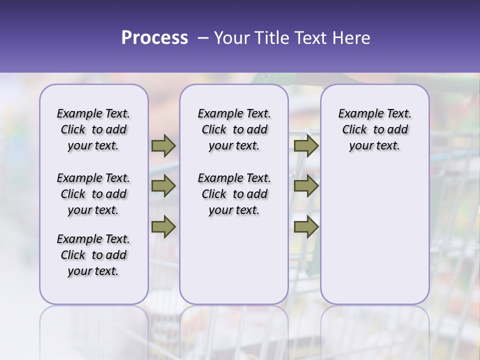 A Person Pushing A Shopping Cart In A Grocery Store PowerPoint Template