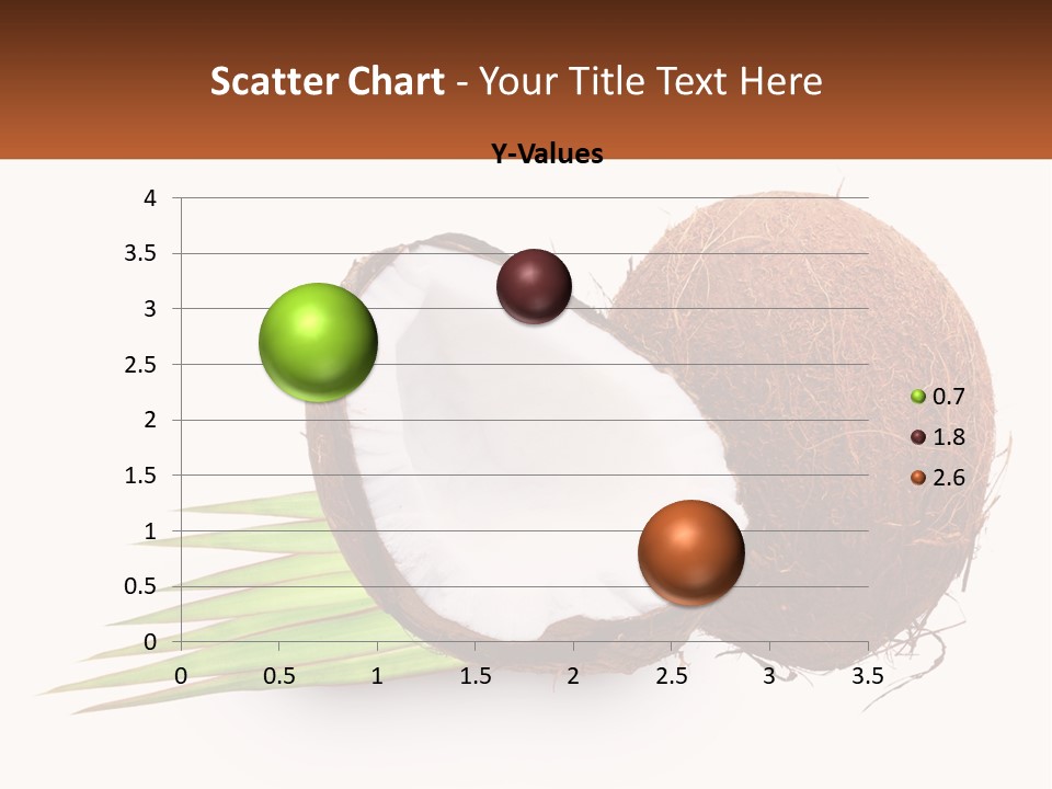 A Coconut With A Piece Of Coconut On Top Of It PowerPoint Template
