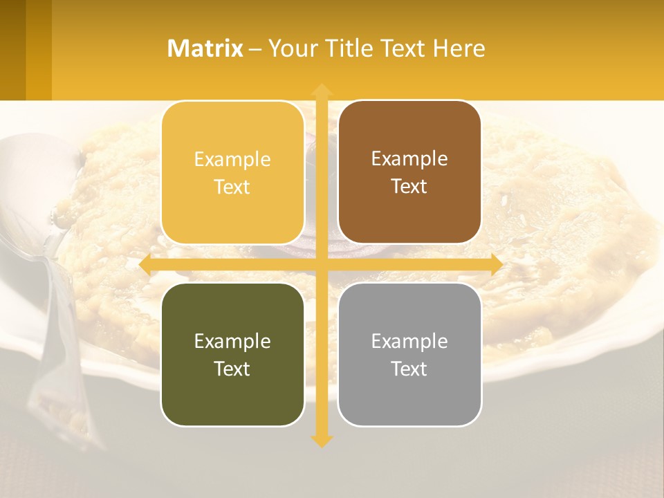 A Plate Of Food With A Fork And Knife PowerPoint Template