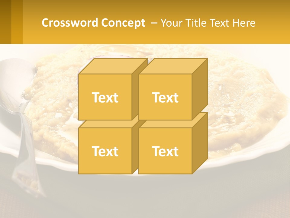 A Plate Of Food With A Fork And Knife PowerPoint Template