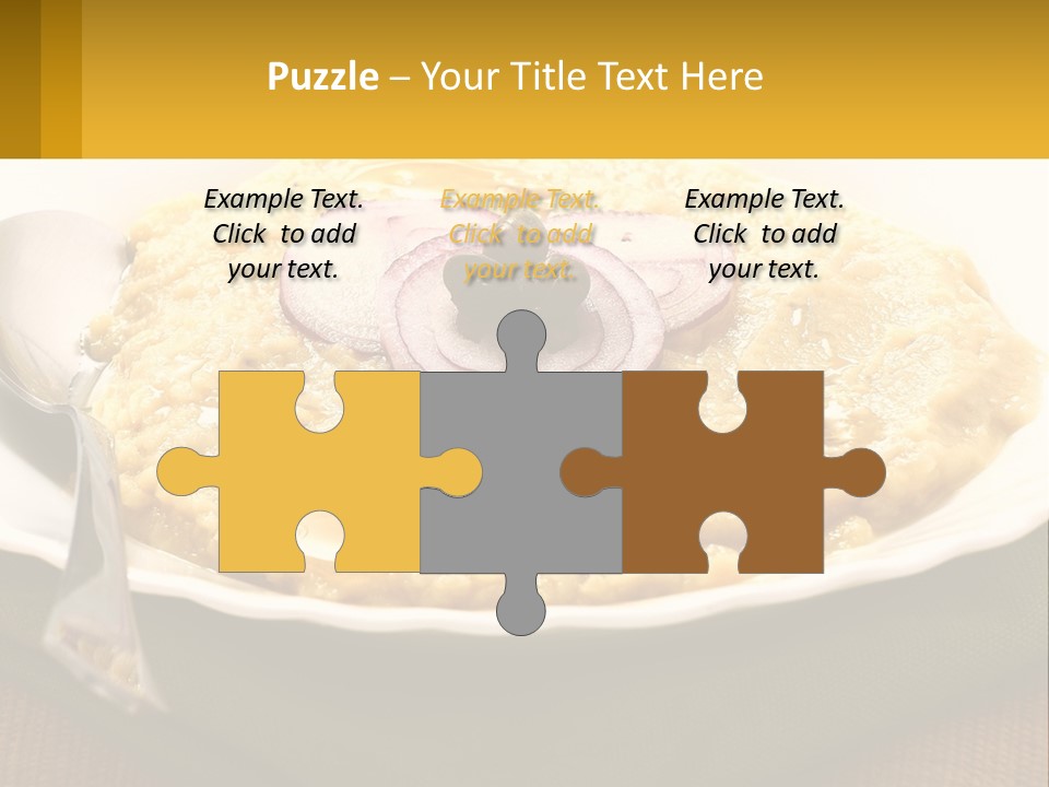 A Plate Of Food With A Fork And Knife PowerPoint Template