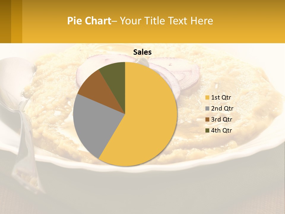 A Plate Of Food With A Fork And Knife PowerPoint Template