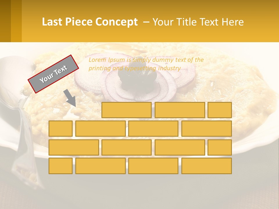 A Plate Of Food With A Fork And Knife PowerPoint Template