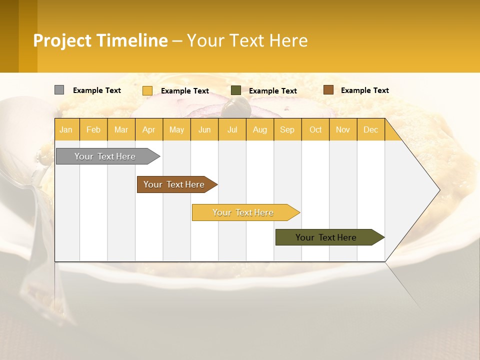 A Plate Of Food With A Fork And Knife PowerPoint Template