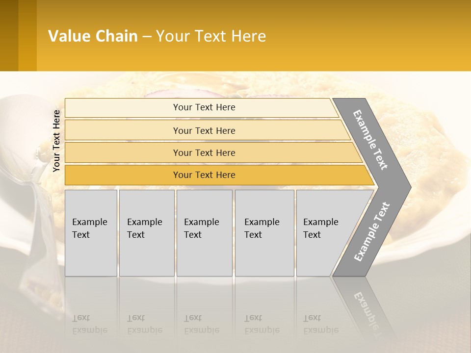 A Plate Of Food With A Fork And Knife PowerPoint Template