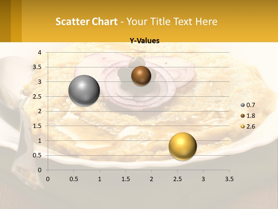 A Plate Of Food With A Fork And Knife PowerPoint Template