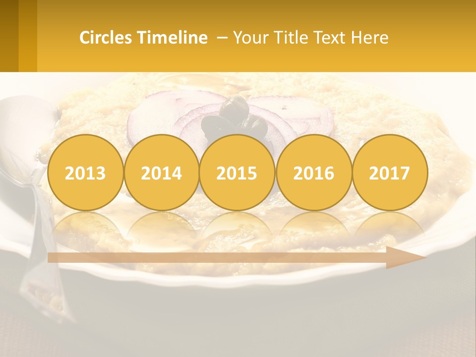 A Plate Of Food With A Fork And Knife PowerPoint Template