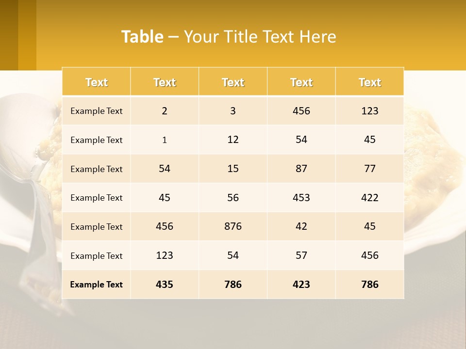 A Plate Of Food With A Fork And Knife PowerPoint Template