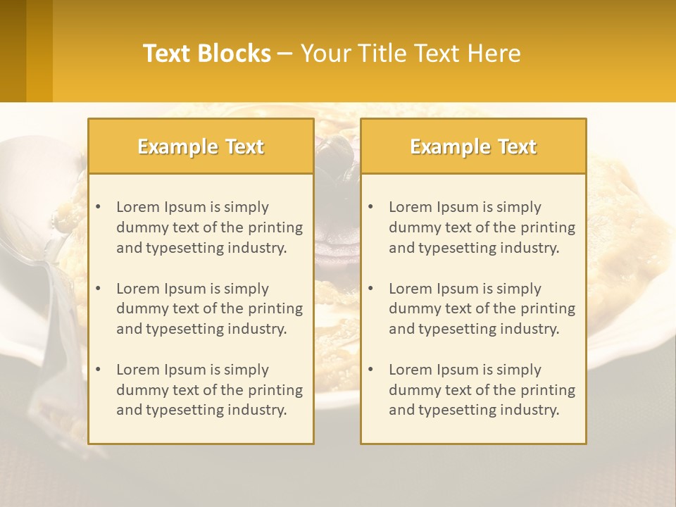 A Plate Of Food With A Fork And Knife PowerPoint Template