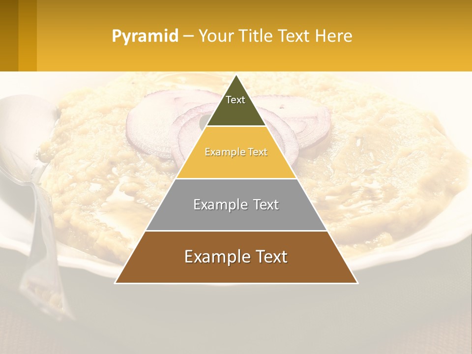 A Plate Of Food With A Fork And Knife PowerPoint Template