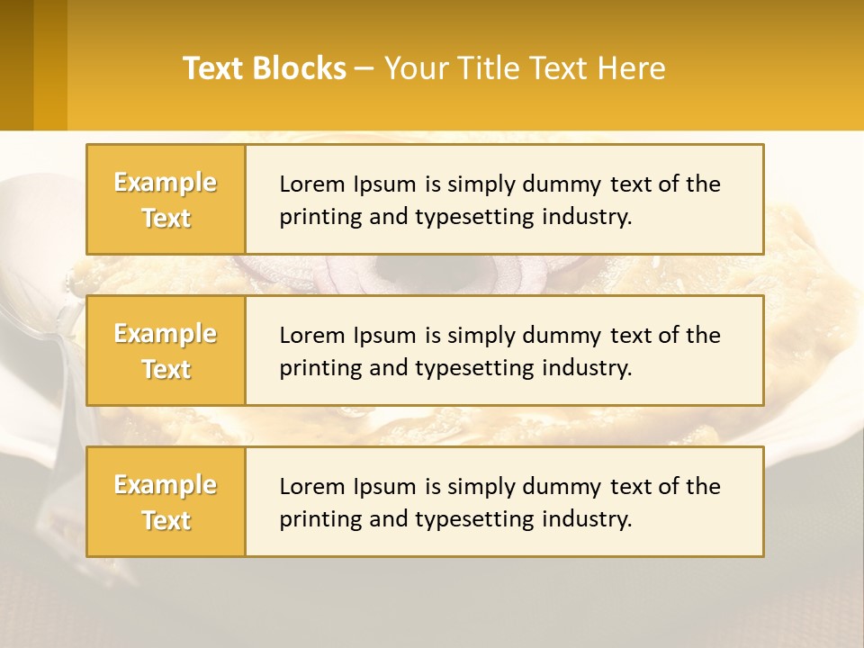 A Plate Of Food With A Fork And Knife PowerPoint Template