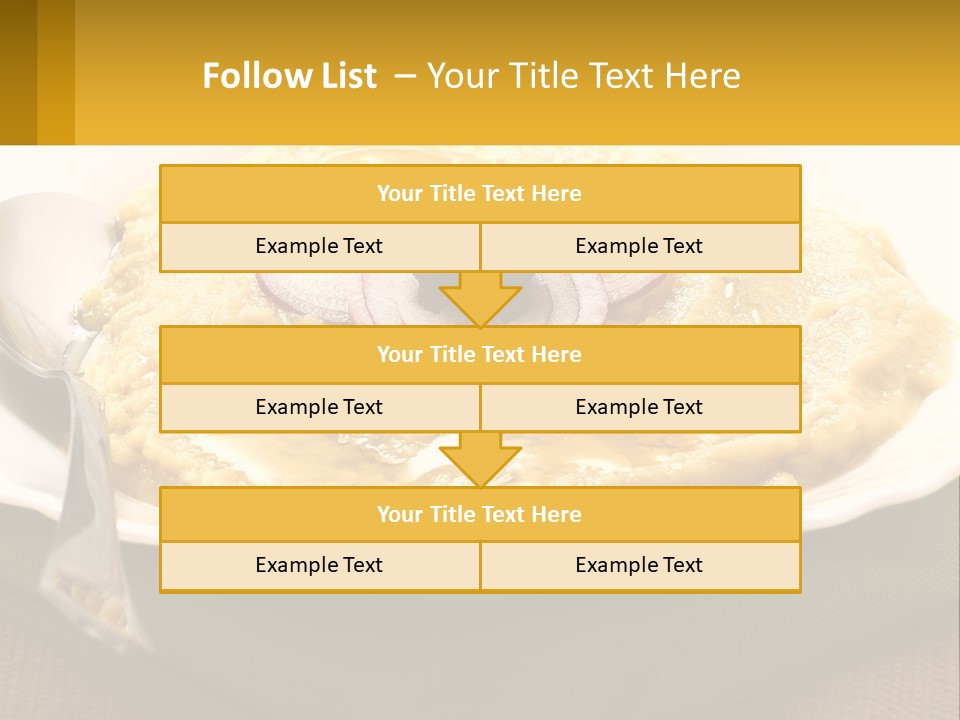 A Plate Of Food With A Fork And Knife PowerPoint Template