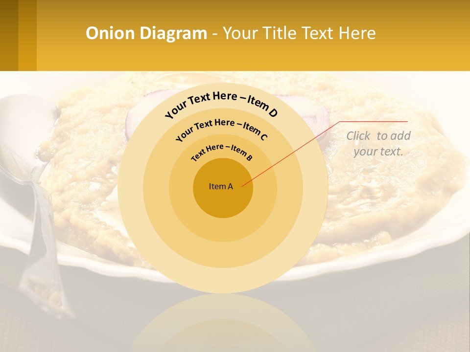 A Plate Of Food With A Fork And Knife PowerPoint Template
