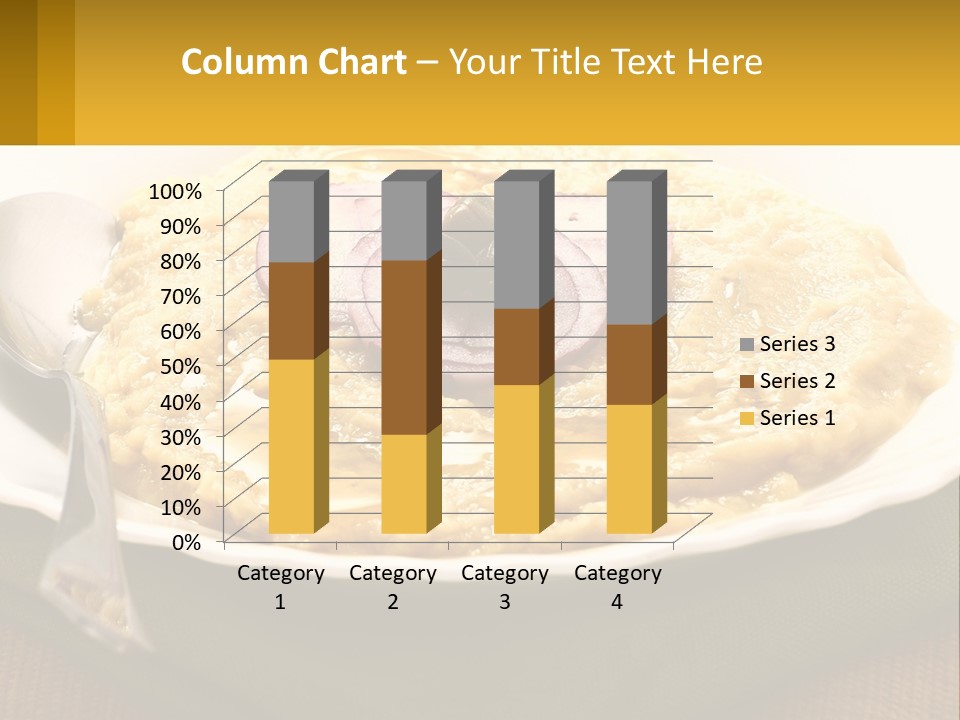 A Plate Of Food With A Fork And Knife PowerPoint Template