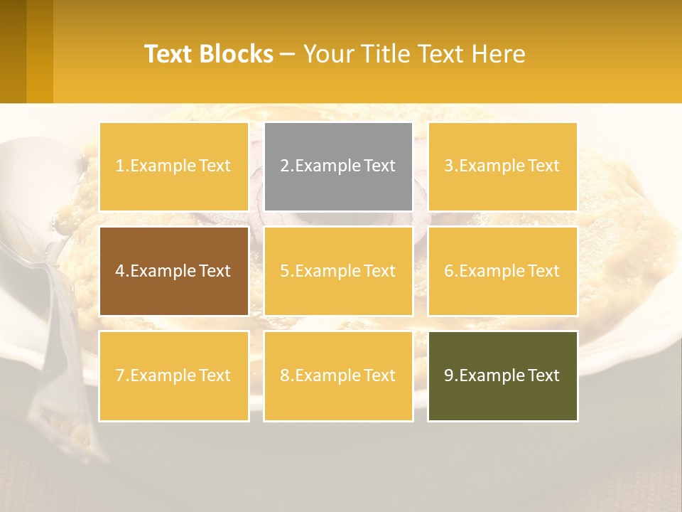 A Plate Of Food With A Fork And Knife PowerPoint Template