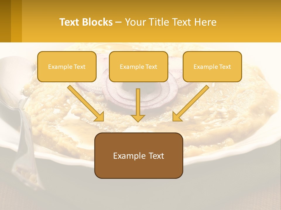 A Plate Of Food With A Fork And Knife PowerPoint Template