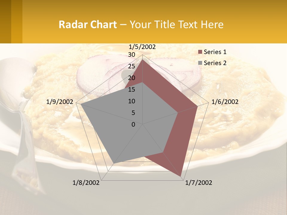 A Plate Of Food With A Fork And Knife PowerPoint Template