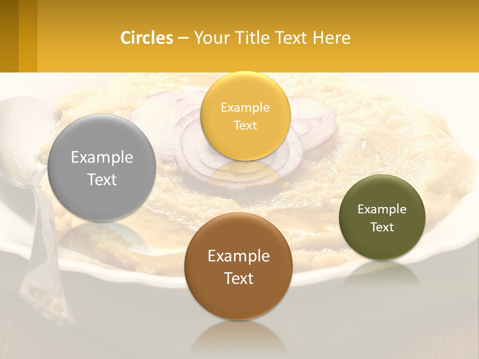 A Plate Of Food With A Fork And Knife PowerPoint Template