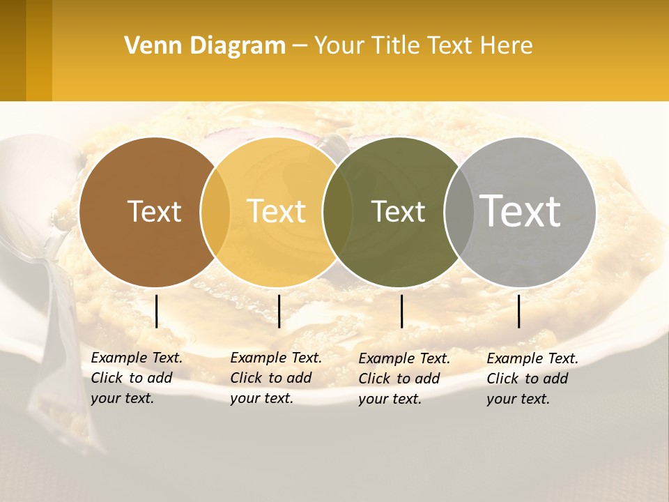 A Plate Of Food With A Fork And Knife PowerPoint Template