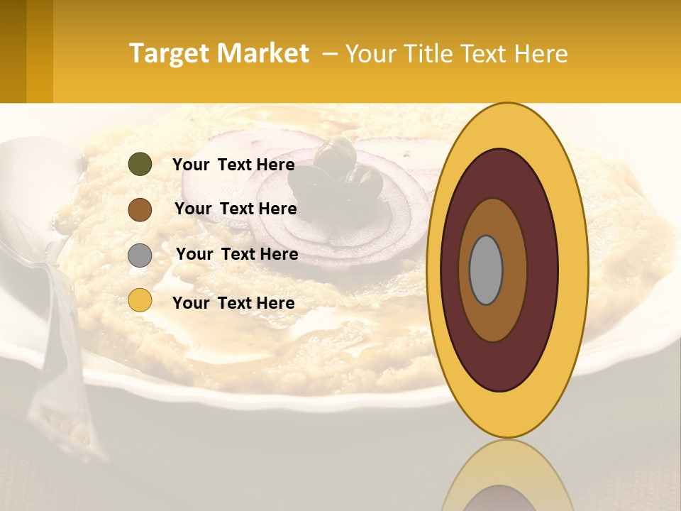 A Plate Of Food With A Fork And Knife PowerPoint Template