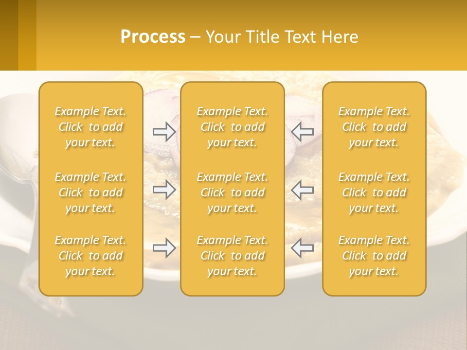 A Plate Of Food With A Fork And Knife PowerPoint Template