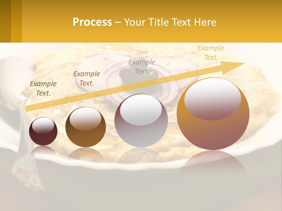 A Plate Of Food With A Fork And Knife PowerPoint Template