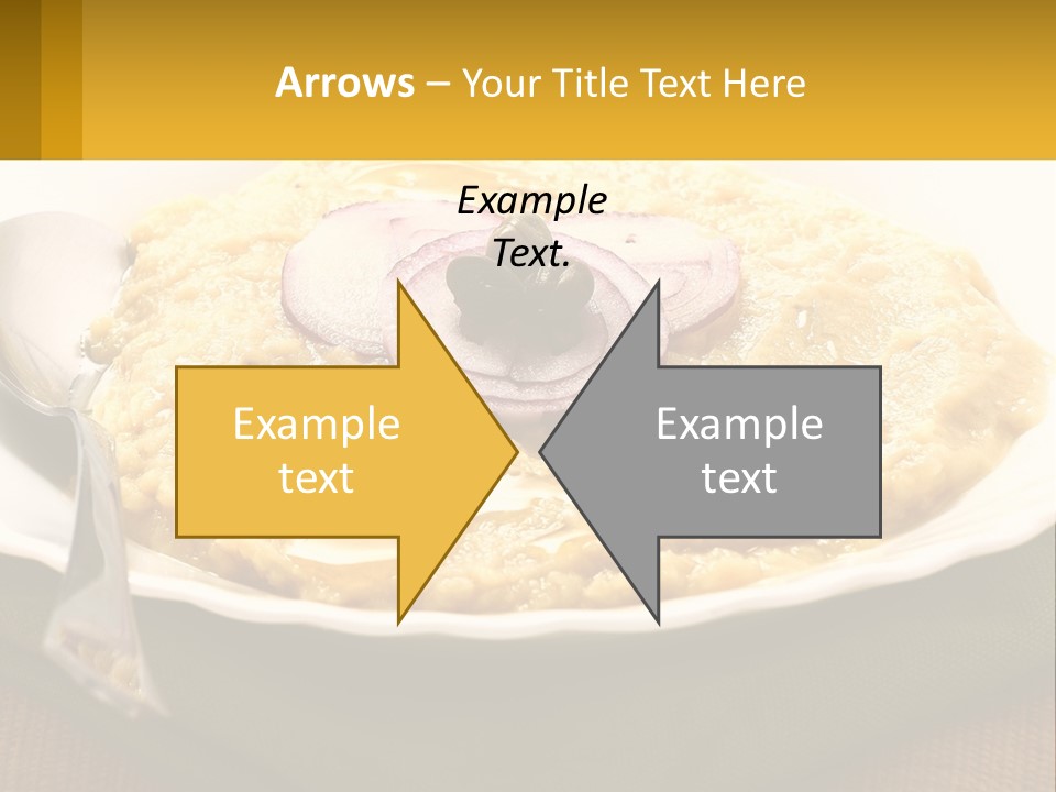 A Plate Of Food With A Fork And Knife PowerPoint Template