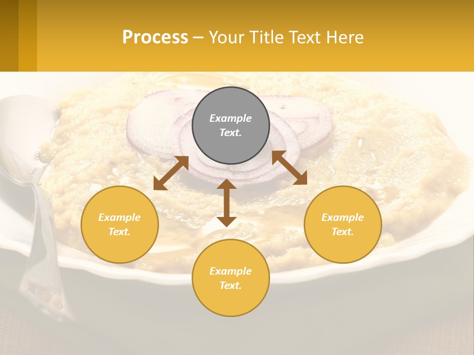 A Plate Of Food With A Fork And Knife PowerPoint Template