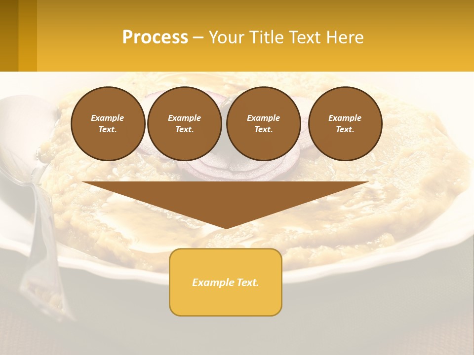 A Plate Of Food With A Fork And Knife PowerPoint Template
