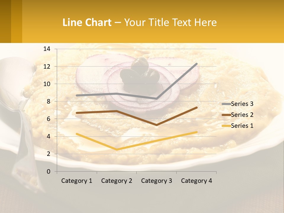 A Plate Of Food With A Fork And Knife PowerPoint Template
