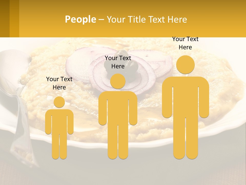 A Plate Of Food With A Fork And Knife PowerPoint Template