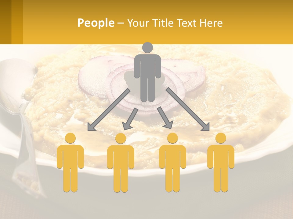 A Plate Of Food With A Fork And Knife PowerPoint Template