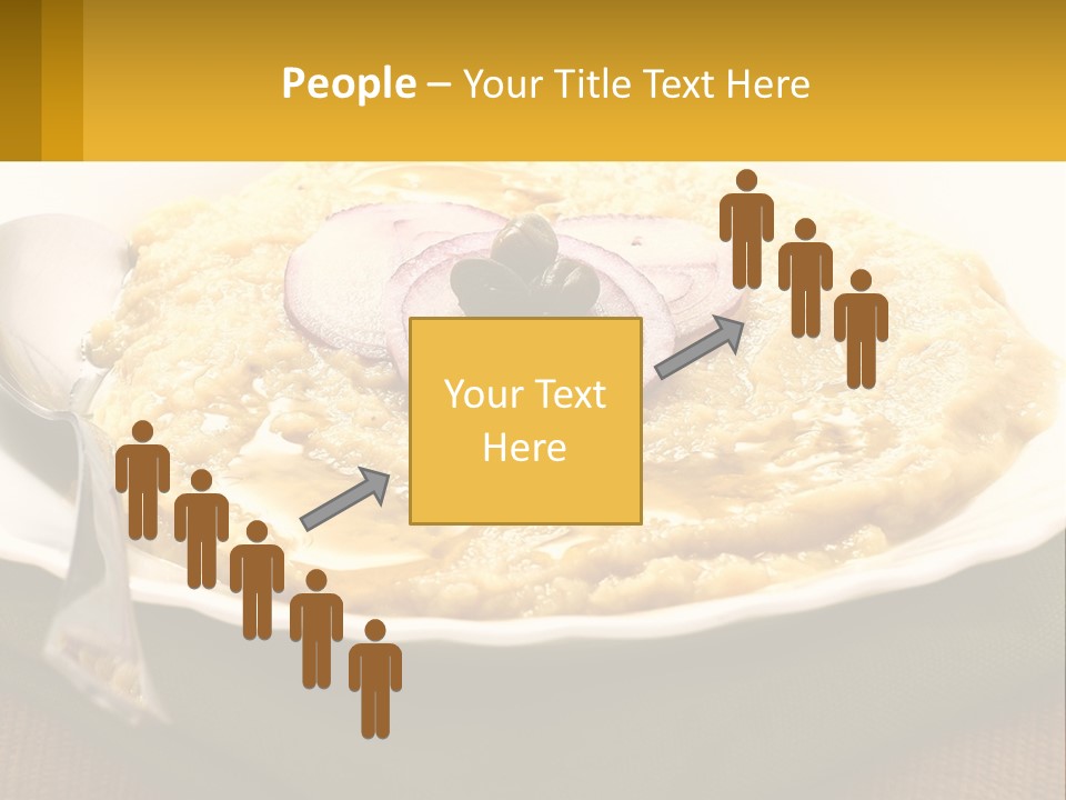 A Plate Of Food With A Fork And Knife PowerPoint Template