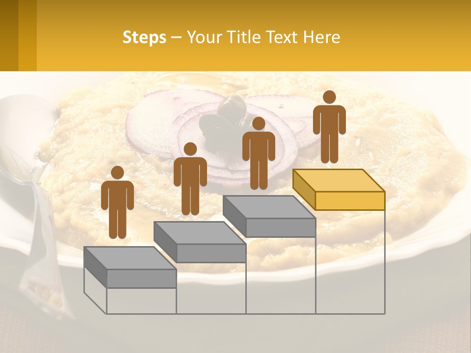 A Plate Of Food With A Fork And Knife PowerPoint Template