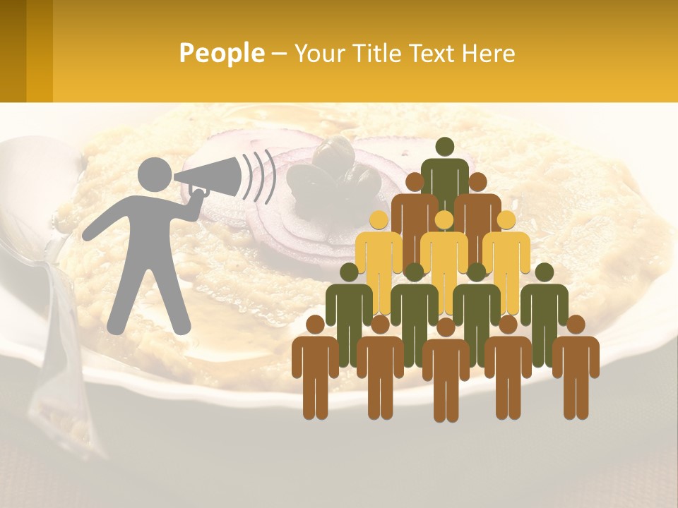 A Plate Of Food With A Fork And Knife PowerPoint Template