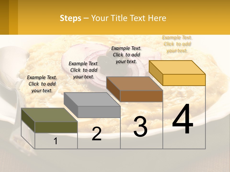 A Plate Of Food With A Fork And Knife PowerPoint Template