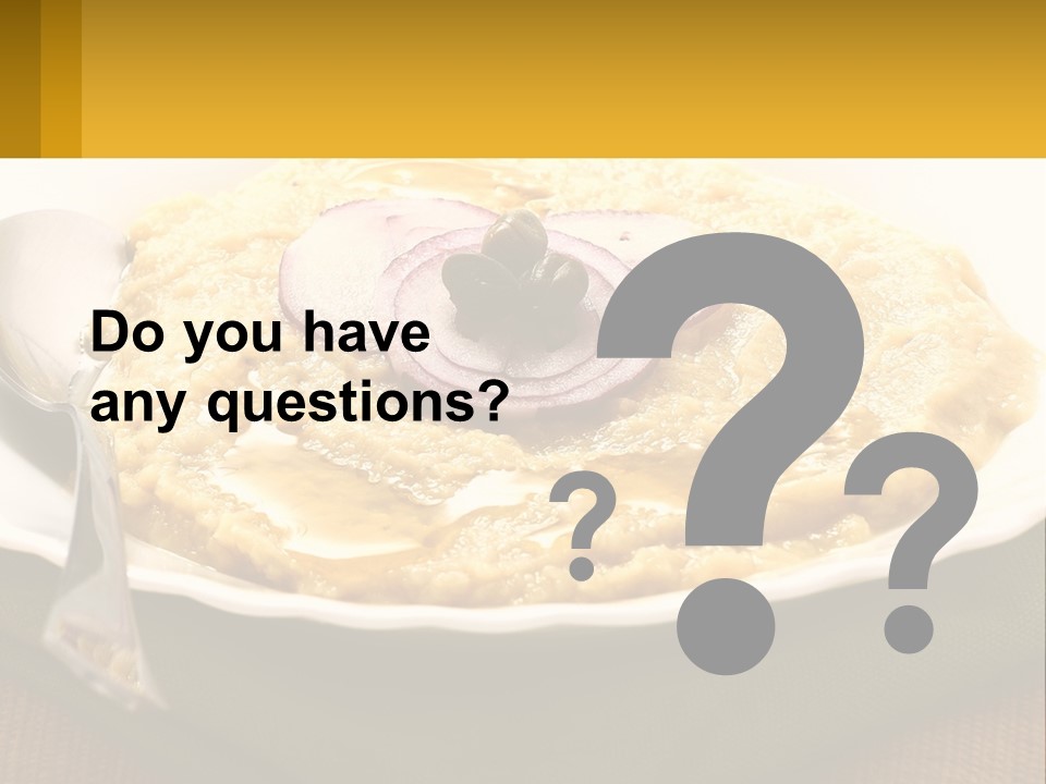 A Plate Of Food With A Fork And Knife PowerPoint Template