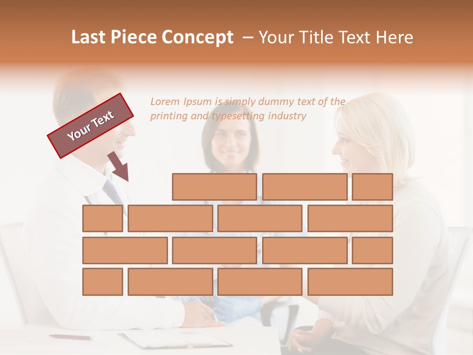 A Doctor Presenting Something To A Woman In A Meeting Room PowerPoint Template