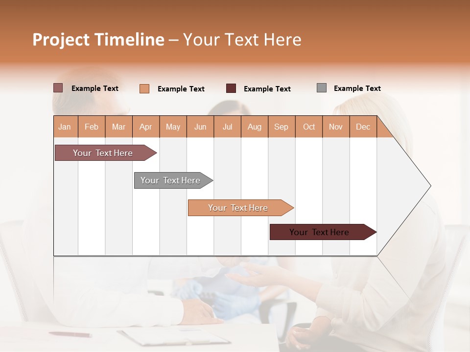 A Doctor Presenting Something To A Woman In A Meeting Room PowerPoint Template