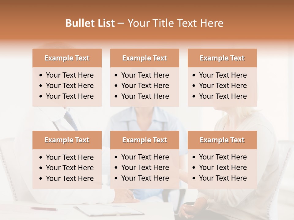 A Doctor Presenting Something To A Woman In A Meeting Room PowerPoint Template