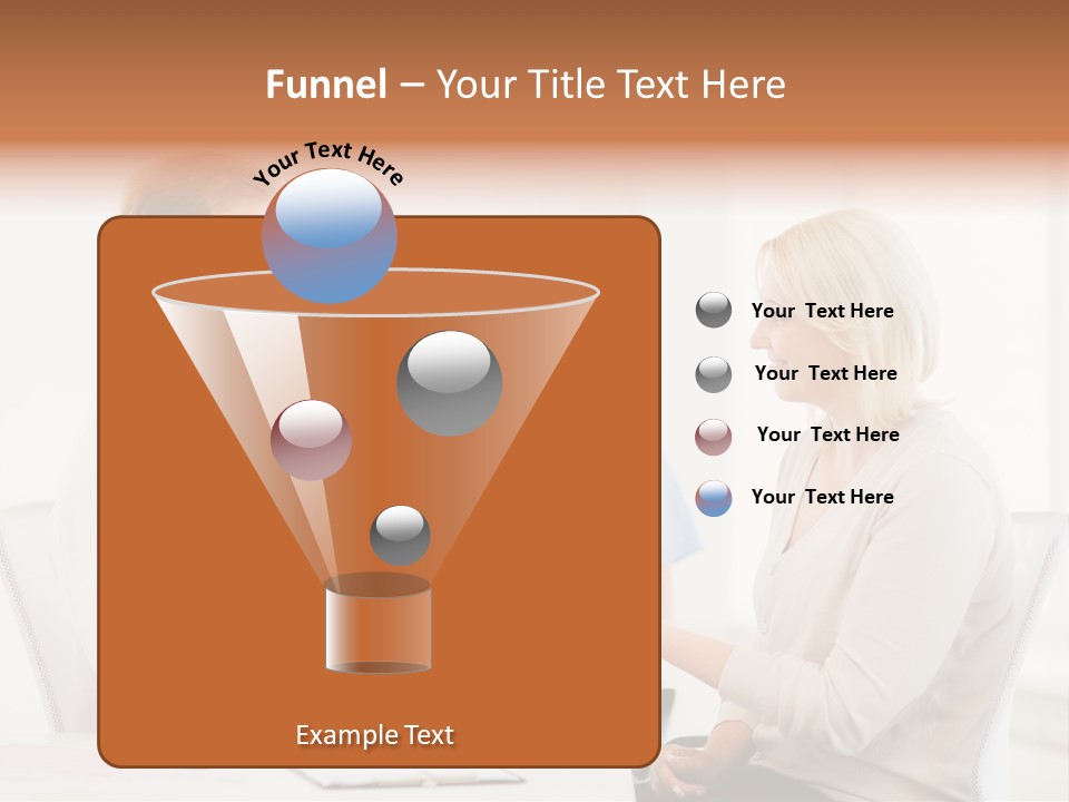 A Doctor Presenting Something To A Woman In A Meeting Room PowerPoint Template