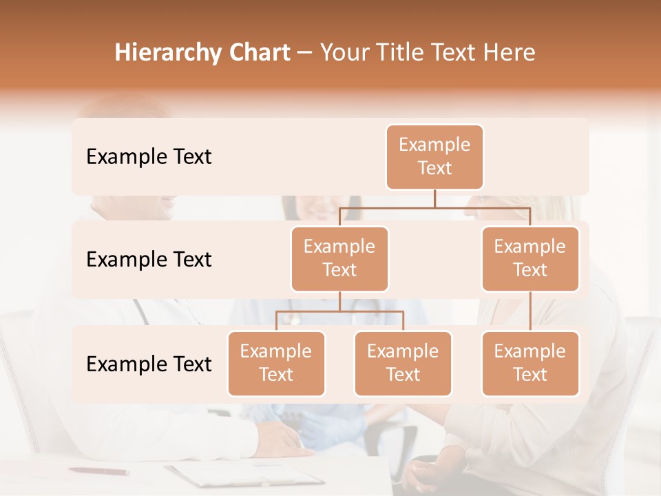 A Doctor Presenting Something To A Woman In A Meeting Room PowerPoint Template