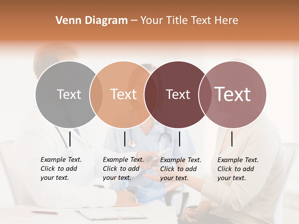 A Doctor Presenting Something To A Woman In A Meeting Room PowerPoint Template