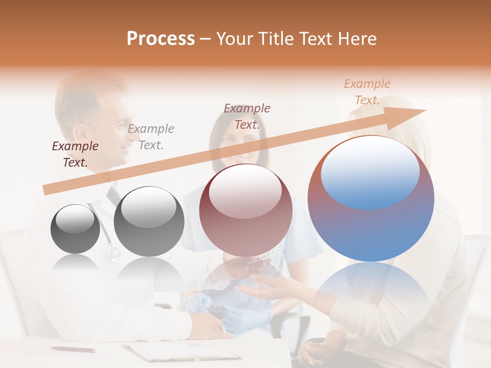 A Doctor Presenting Something To A Woman In A Meeting Room PowerPoint Template