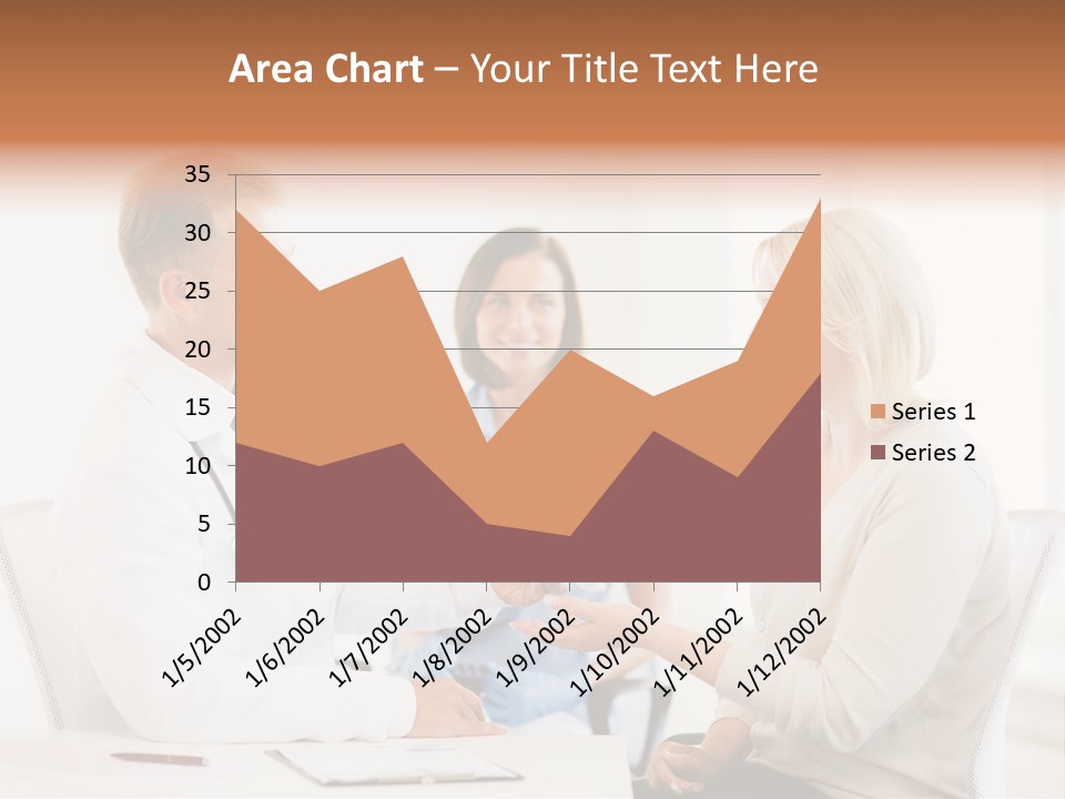 A Doctor Presenting Something To A Woman In A Meeting Room PowerPoint Template