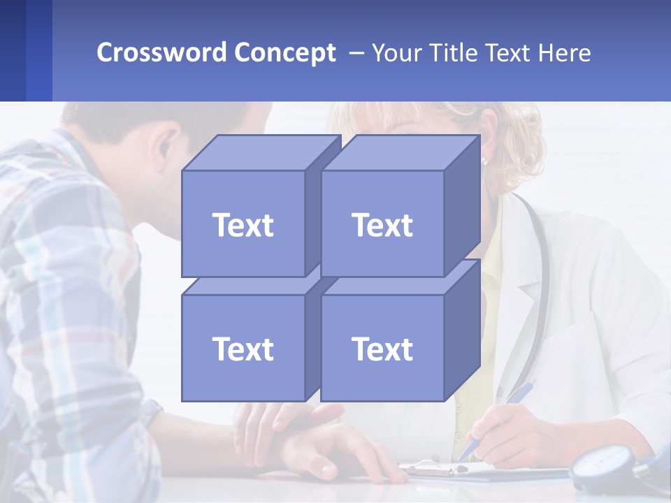A Doctor Writing On A Clipboard Next To A Patient PowerPoint Template