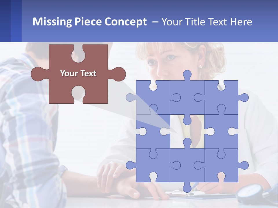 A Doctor Writing On A Clipboard Next To A Patient PowerPoint Template