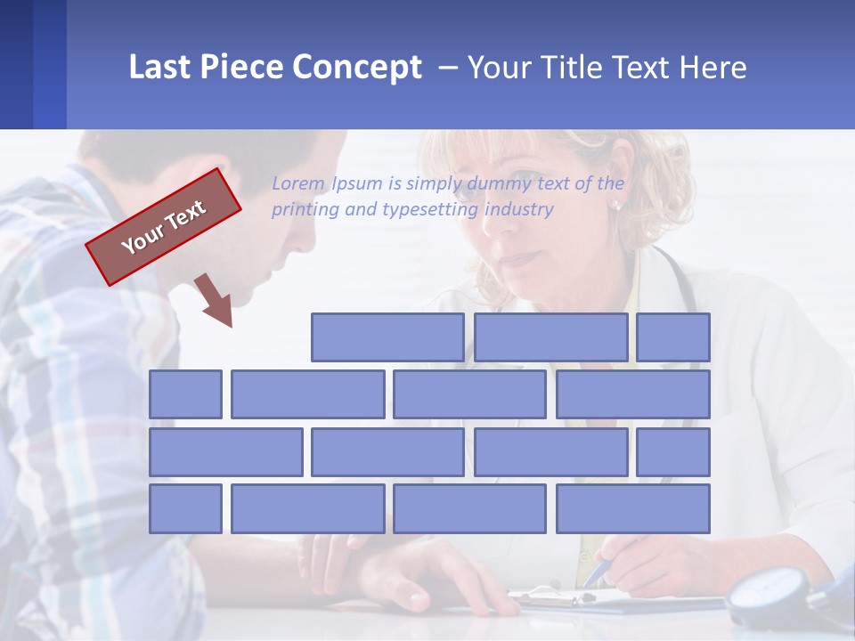 A Doctor Writing On A Clipboard Next To A Patient PowerPoint Template